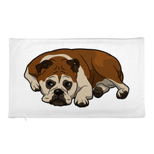 English Bulldog Rectangular Pillow Case only - "I'M NOT SNORING, THAT'S A TRAIN"